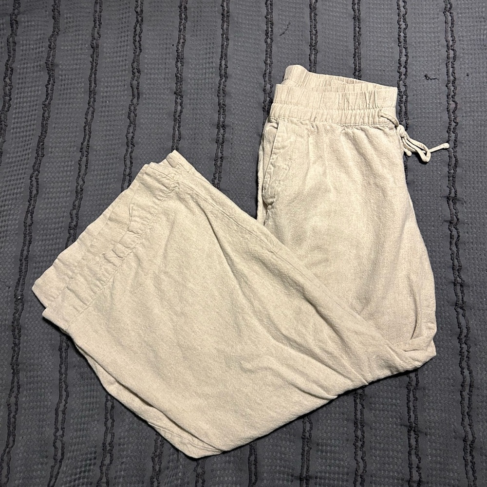 a new day Tan Wide Leg Pants with Relaxed Fit